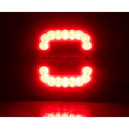 Combined rear lamp with a handle