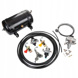 Retrofitting with pneumatics, fluid kit for