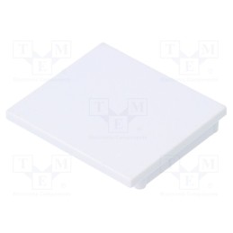 1 set x TOPMET - V4970001 -AS - Cap for LED profiles, white, 2pcs, ABS, Kind of shutter: D