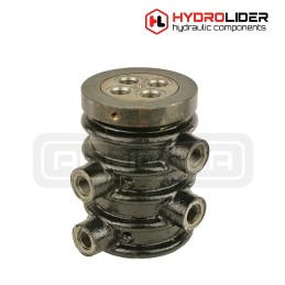 Universal hydraulic swivel connector, 2 sections