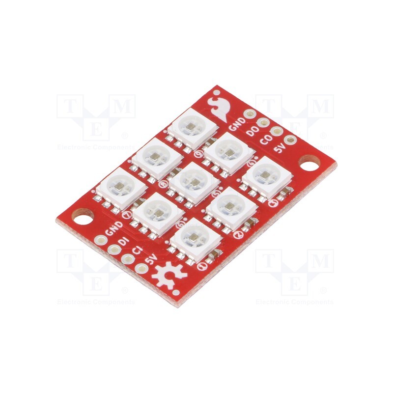 1 pcs x SPARKFUN ELECTRONICS - COM-14360 - Module: LED controller, 5VDC, APA102C, 34.7x23.3x3.2mm, square