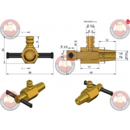 Water tap c330 c360 c385 zetor ursus 5050 180
