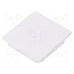 1 set x TOPMET - V4940001 -AS - Cap for LED profiles, white, 2pcs, ABS, Kind of shutter: A