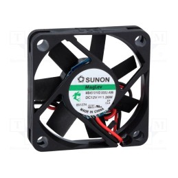 1 pcs x SUNON - MB45101V2-000U-A99 - Fan: DC, axial, 12VDC, 45x45x10mm, 15.6m3/h, 27dBA, Vapo, Len: 300mm
