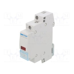 1 pcs x HAGER - SVN122 - LED indicator, 230VAC, for DIN rail mounting, Colour: red