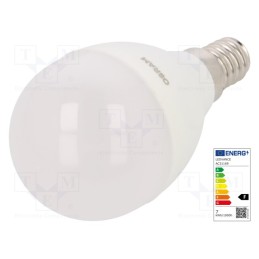 1 pcs x ams OSRAM - 4058075152939 - LED lamp, warm white, E14, 230VAC, 806lm, P: 7.5W, 2700K, CRImin: 80