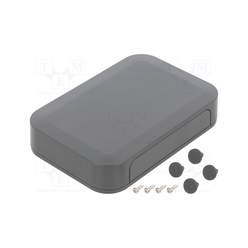 1 pcs x TAKACHI - PF13-3-9D - Enclosure: with panel, PF, X: 125mm, Y: 85mm, Z: 25mm, ABS, dark grey