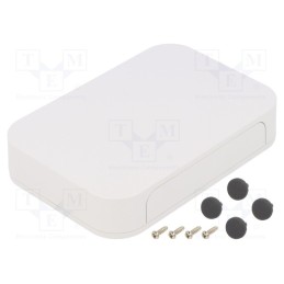 1 pcs x TAKACHI - PF13-3-9W - Enclosure: with panel, PF, X: 125mm, Y: 85mm, Z: 25mm, ABS, white, IP40