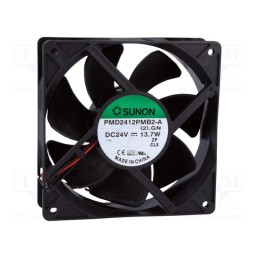 1 pcs x SUNON - PMD2412PMB2-A(2).GN - Fan: DC, axial, 24VDC, 120x120x38mm, 288.82m3/h, 51dBA, Len: 300mm