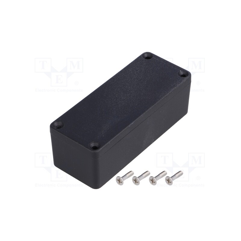 1 pcs x HAMMOND - 1550Z102BK - Enclosure: multipurpose, X: 36mm, Y: 90mm, Z: 30mm, 1550Z, aluminium