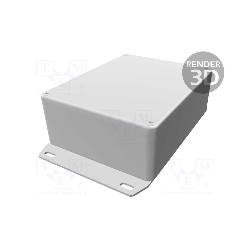 1 pcs x HAMMOND - 1590BBSFBK - Enclosure: multipurpose, X: 94mm, Y: 120mm, Z: 42mm, 1590, aluminium