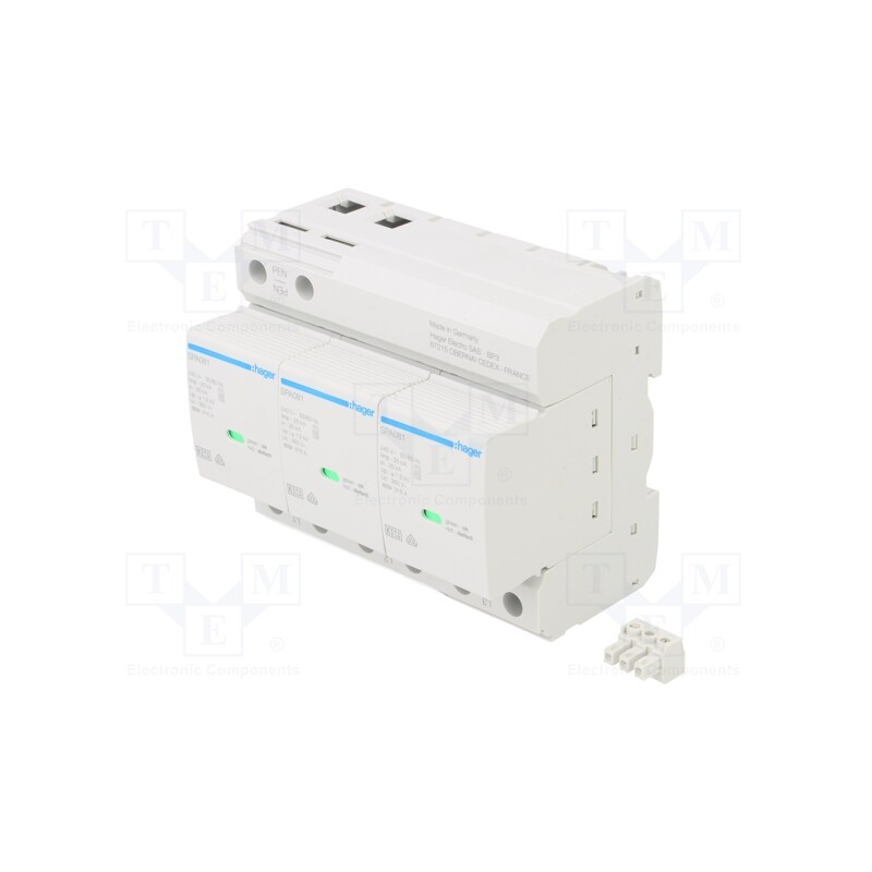 1 pcs x HAGER - SPA800 - Surge arrestor, 75kA, 1.5kV
