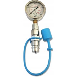 Pressure gauge 400 bar, quick connector, Euro plug M18