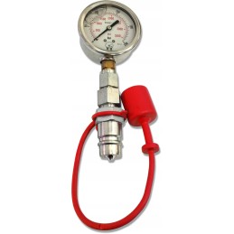 Pressure gauge 250 bar, quick connector, M18 euro plug