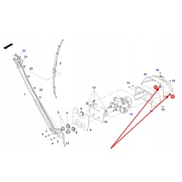 X435725400000 plastic insert 40 x 2 5 x 9 mm