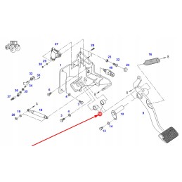 X609535100000 brake and clutch pedal sleeve