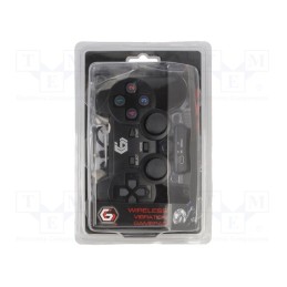 1 pcs x GEMBIRD - JPD-WDV-01 - Gamepad, black, USB B mini, wireless, Features: analog joysticks