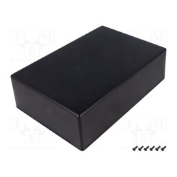 1 pcs x HAMMOND - 1591XXFBK - Enclosure: multipurpose, X: 150mm, Y: 221mm, Z: 63mm, 1591XX, ABS
