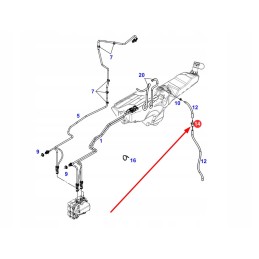 H835200730200 agco engine fuel overflow filter