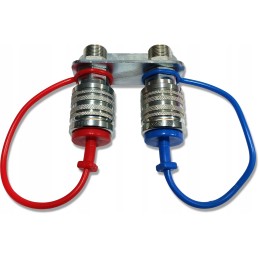 Set of board with 2x M18 Euro socket quick connectors