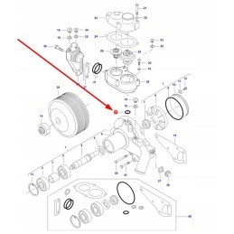 V614602930 thermostat housing o-ring