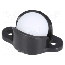 1 pcs x POLOLU - BALL CASTER WITH 3/8' PLASTIC BALL - Ball casters, Kit: ball,nut x2,housing,washer x2,screw x2