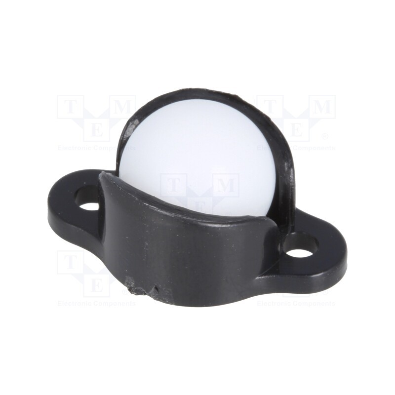 1 pcs x POLOLU - BALL CASTER WITH 3/8' PLASTIC BALL - Ball casters, Kit: ball,nut x2,housing,washer x2,screw x2