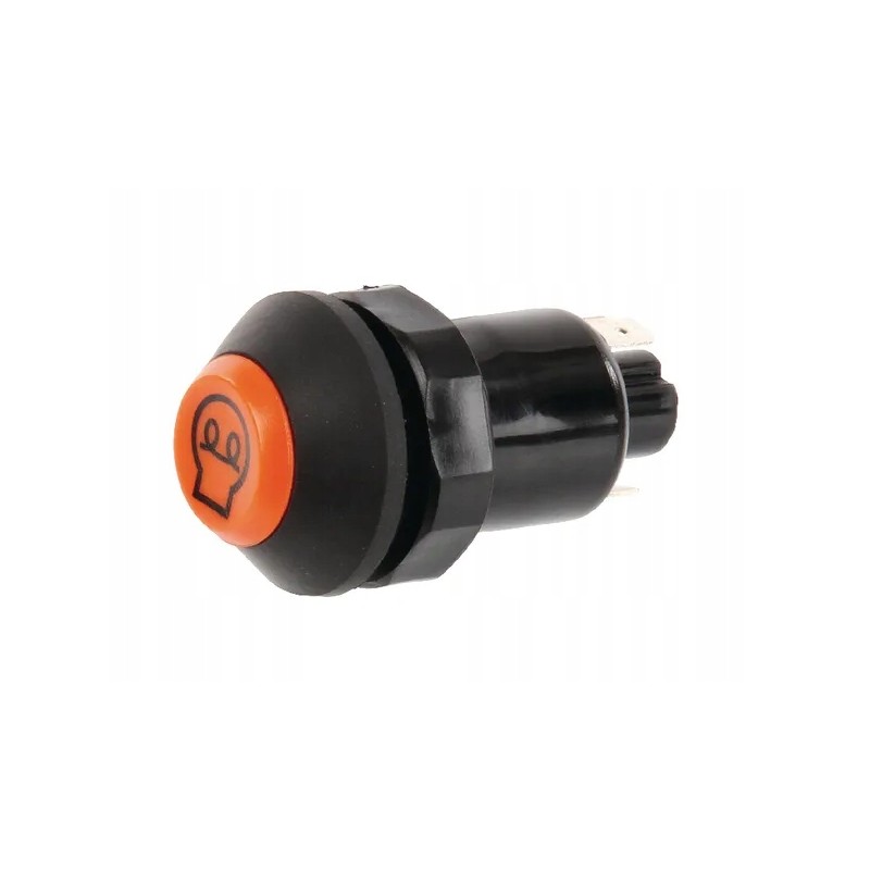 Heating push button switch, round