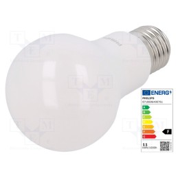 1 pcs x PHILIPS - 8718696490761 - LED lamp, warm white, E27, 230VAC, 1055lm, P: 11W, 200°, 2700K