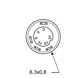 Heating push button switch, round