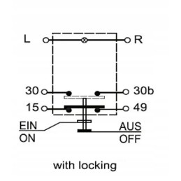 Round flash button switch