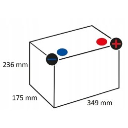 Battery 12v 110ah 680a promotive heavy duty var