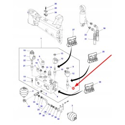 7602601401 front axle shock absorption valve