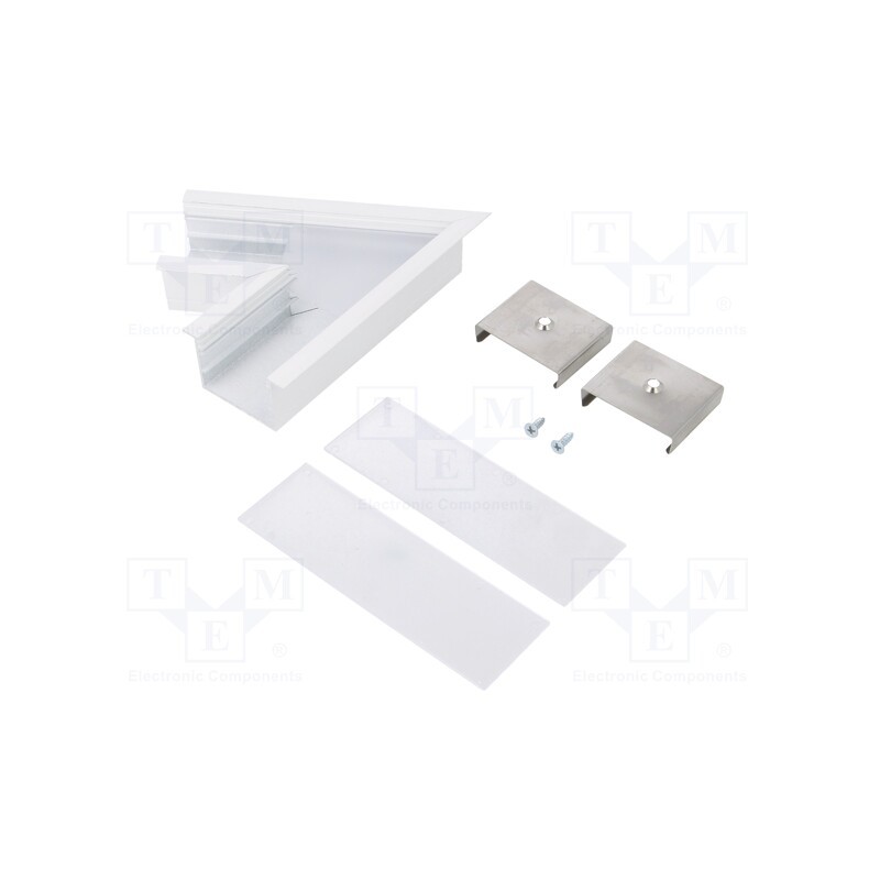 1 set x TOPMET - V4780001S - Connector 60°, white, aluminium, VARIO30-07