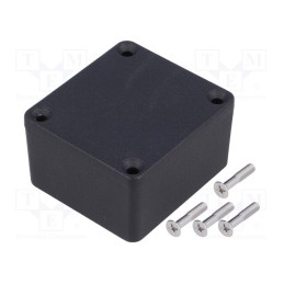 1 pcs x HAMMOND - 1550Z104BK - Enclosure: multipurpose, X: 58mm, Y: 64mm, Z: 35mm, 1550Z, aluminium