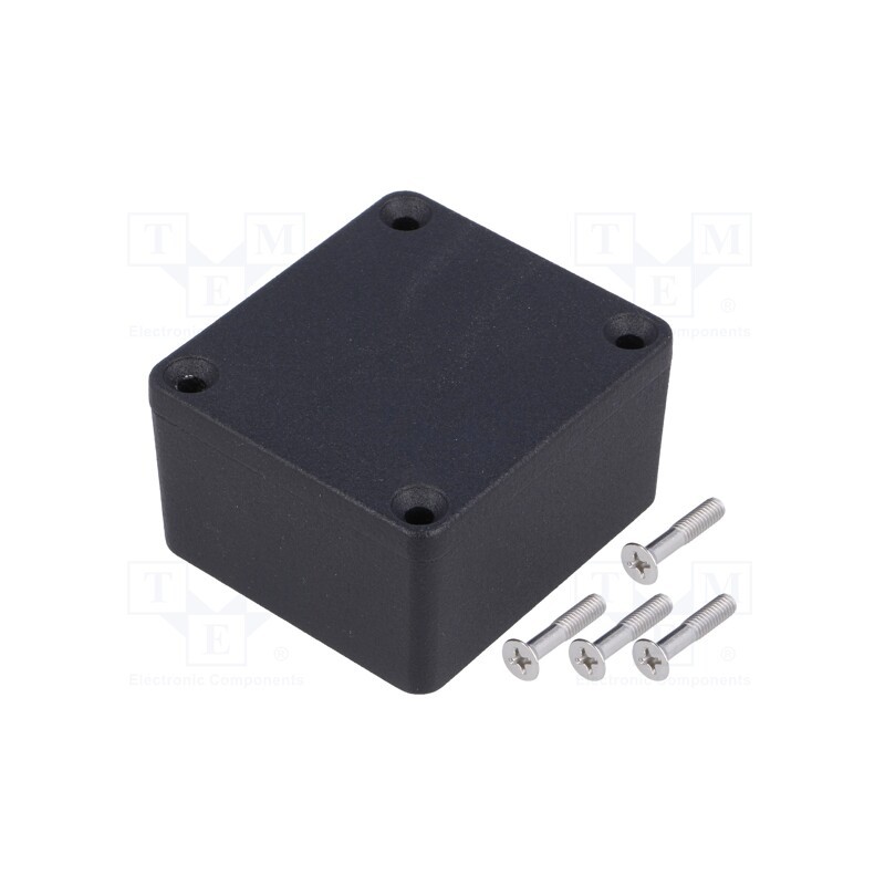 1 pcs x HAMMOND - 1550Z104BK - Enclosure: multipurpose, X: 58mm, Y: 64mm, Z: 35mm, 1550Z, aluminium