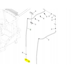 John Deere SU51457 hydraulic hose connector