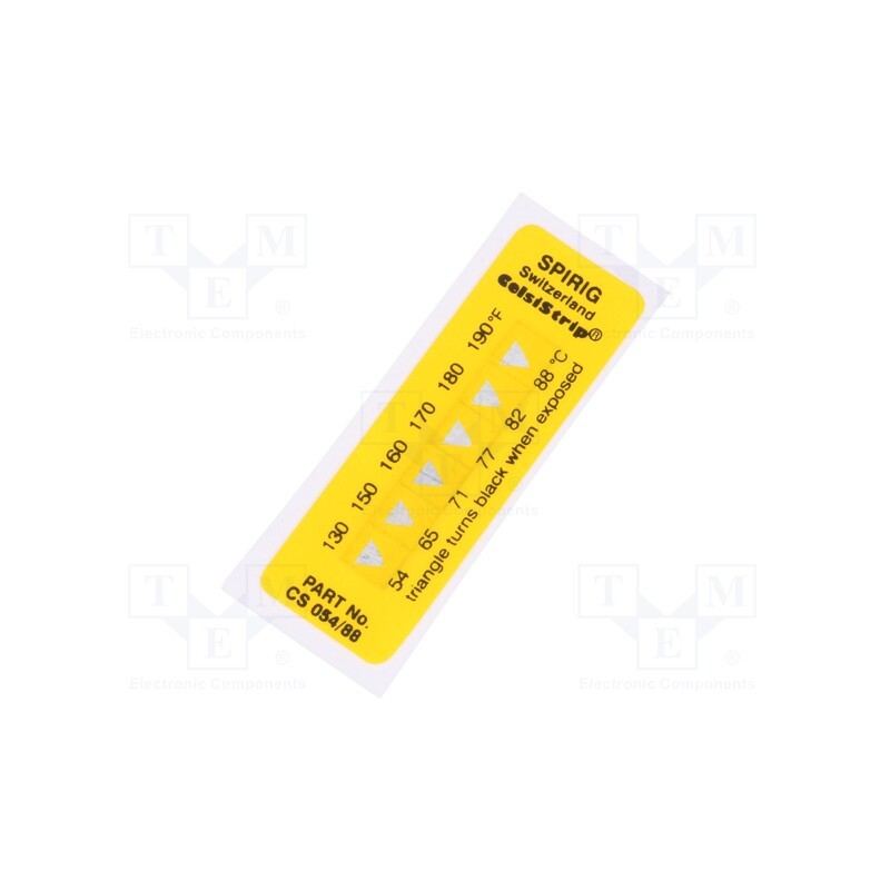 1 pcs x SPIRIG - CS-054/088 - Temperature indicator, 54°C,66°C,71°C,77°C,82°C,88°C, °C,°F