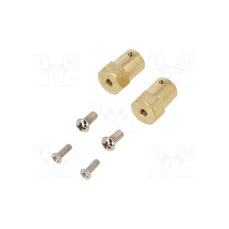 1 pcs x DFROBOT - FIT0523 - Bracket wheel, Kit: adapter,mounting screws, Shaft: smooth, 2pcs.