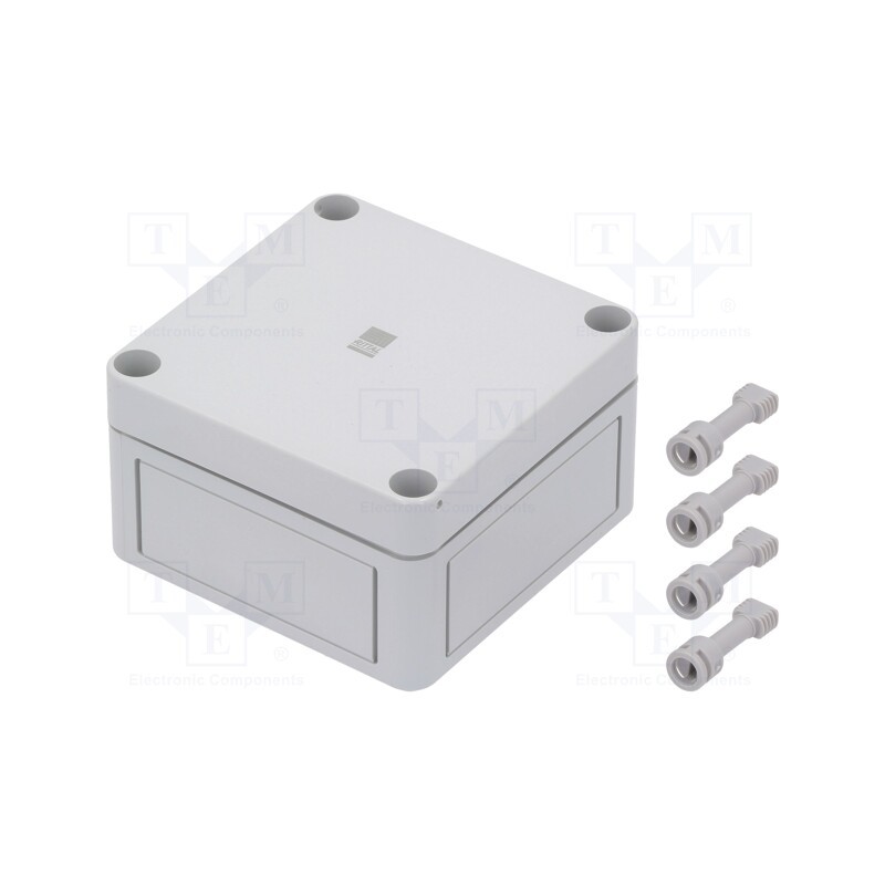 1 pcs x RITTAL - 9504 - Enclosure: multipurpose, X: 94mm, Y: 94mm, Z: 57mm, PK, polycarbonate