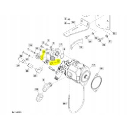 Pump o-ring john deere 1010e 1050k 1070e t59014
