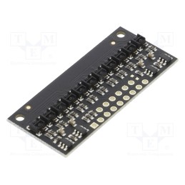 1 pcs x POLOLU - QTRX-HD-11A REFLECTANCE SENSOR ARRAY: 11 - Sensor: distance, reflective, 2.9÷5.5VDC, analog, Ch: 11, 45x20mm