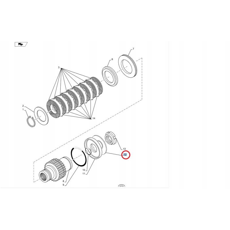 New Holland Case 9845126 basket washer