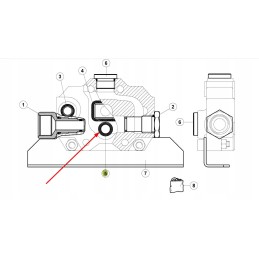 6005029231 hydraulic distributor o-ring