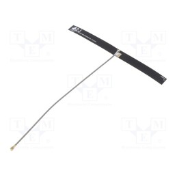 1 pcs x 2J - 2JF0924P-015MC137-UFL_ TRALO - Antenna, 2G,3G,4G,GSM,LTE, 0.2dBi,2.2dBi,4.5dBi, 120x8.9x0.15mm