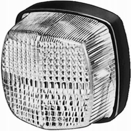 Marker lamp 5w square 12v transparent white