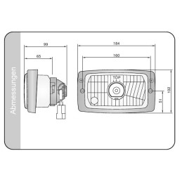 Fendt Zetor Massey 3 Funk 01835 headlight