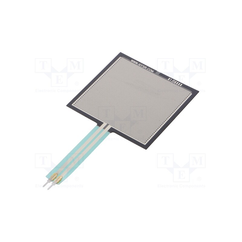 1 pcs x POLOLU - FORCE-SENSING RESISTOR: 1.5? SQUARE - Sensor: pressure, FSR, analog, FSR 400, 40x40mm, Range: 0,2÷20N