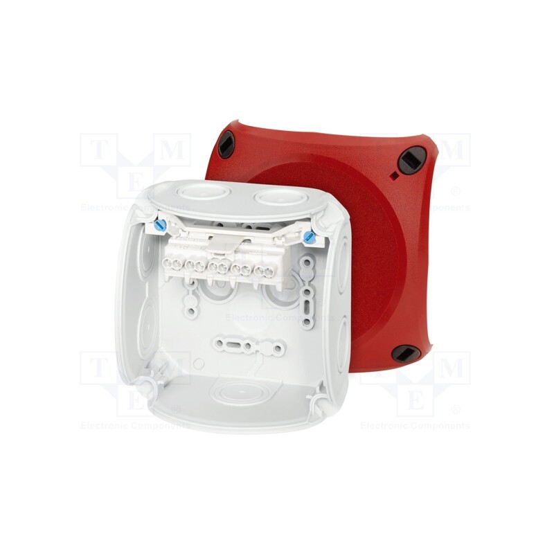 1 pcs x HENSEL - 62000038 - Enclosure: junction box, X: 104mm, Y: 104mm, Z: 70mm, IP66, white