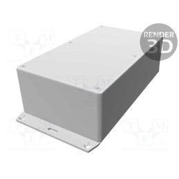1 pcs x HAMMOND - 1591EF2SGY - Enclosure: multipurpose, X: 110mm, Y: 191mm, Z: 62mm, 1591, ABS, grey